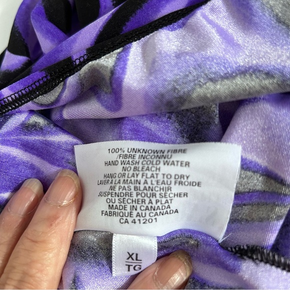 Purple/lilac bodysuit for dance/gym youth XL - Picture 3 of 4